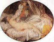 Jean Honore Fragonard The Stolen Shift painting